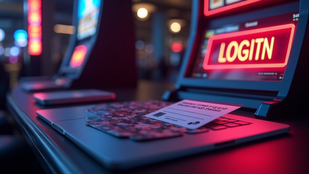 Registratiescherm met promotiecode en voucher in een casino-setting