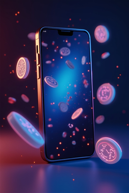 Smartphone met Lolajack casino-app
